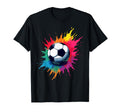 Colorful Tie Dye Soccer Ball T-Shirt - Novelty Apparel Men Women - T-Shirt, Sweatshirt, Hoodie