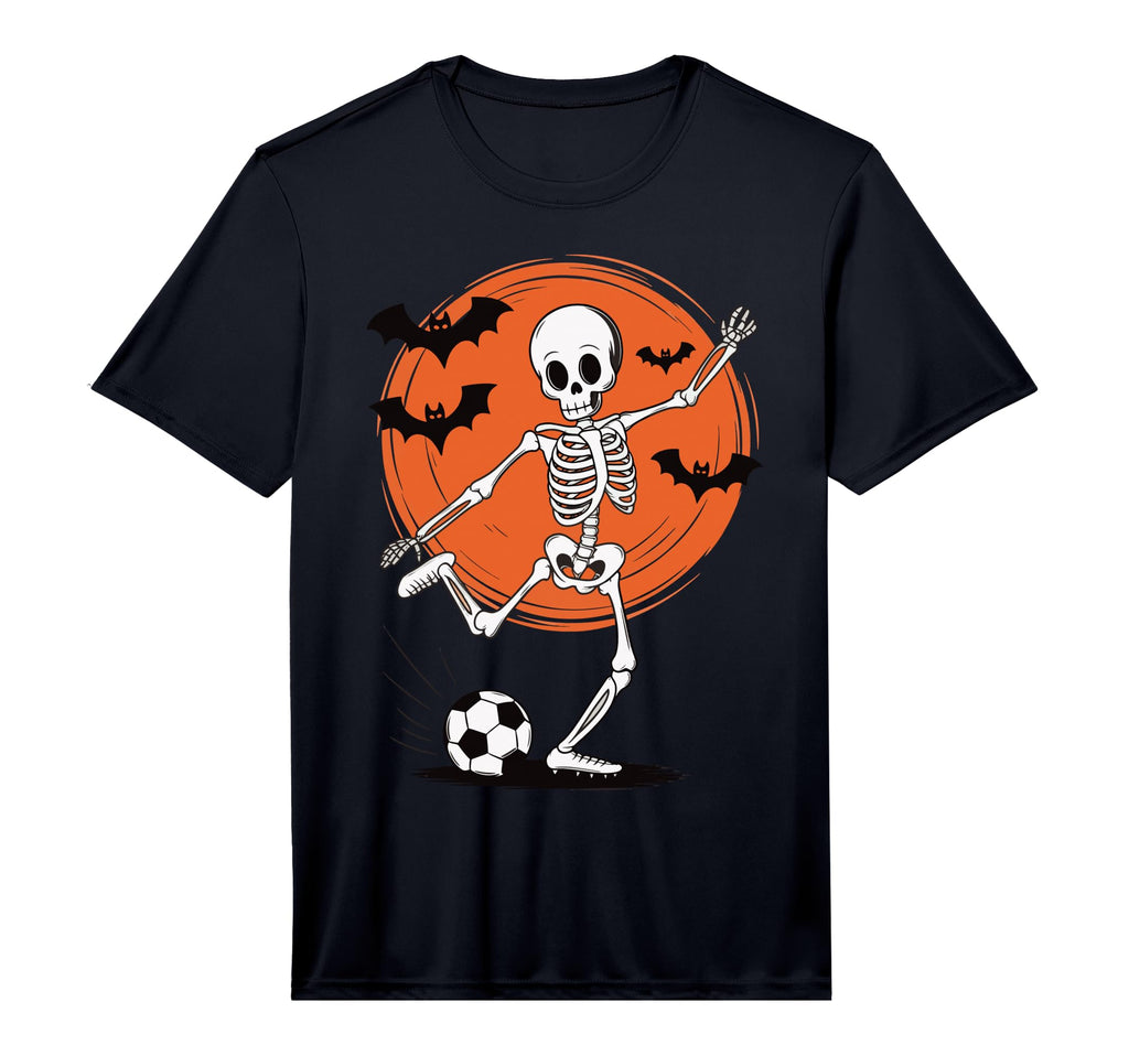 Skeleton Playing Soccer Performance T-Shirt - Unique Graphic Men Women - T-Shirt, Sweatshirt, Hoodie