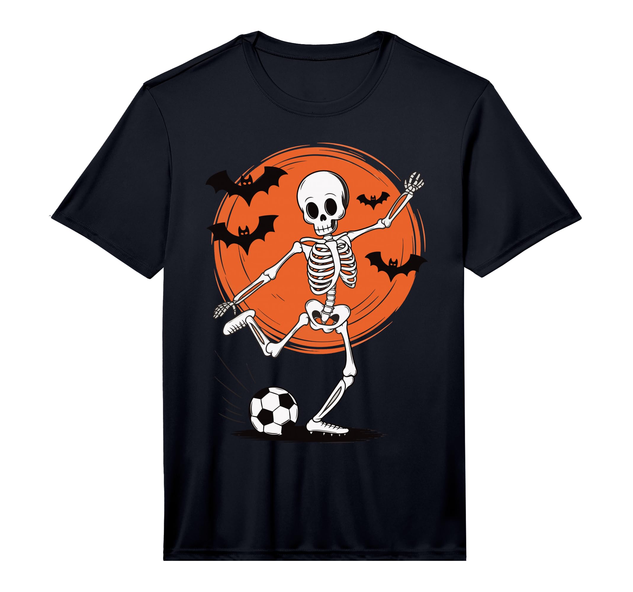 Skeleton Playing Soccer Performance T-Shirt - Unique Graphic Men Women - T-Shirt, Sweatshirt, Hoodie