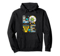 Love Hanukkah Menorah Costume Soccer Hoodie - Unique Graphic Men Women - T-Shirt, Sweatshirt, Hoodie