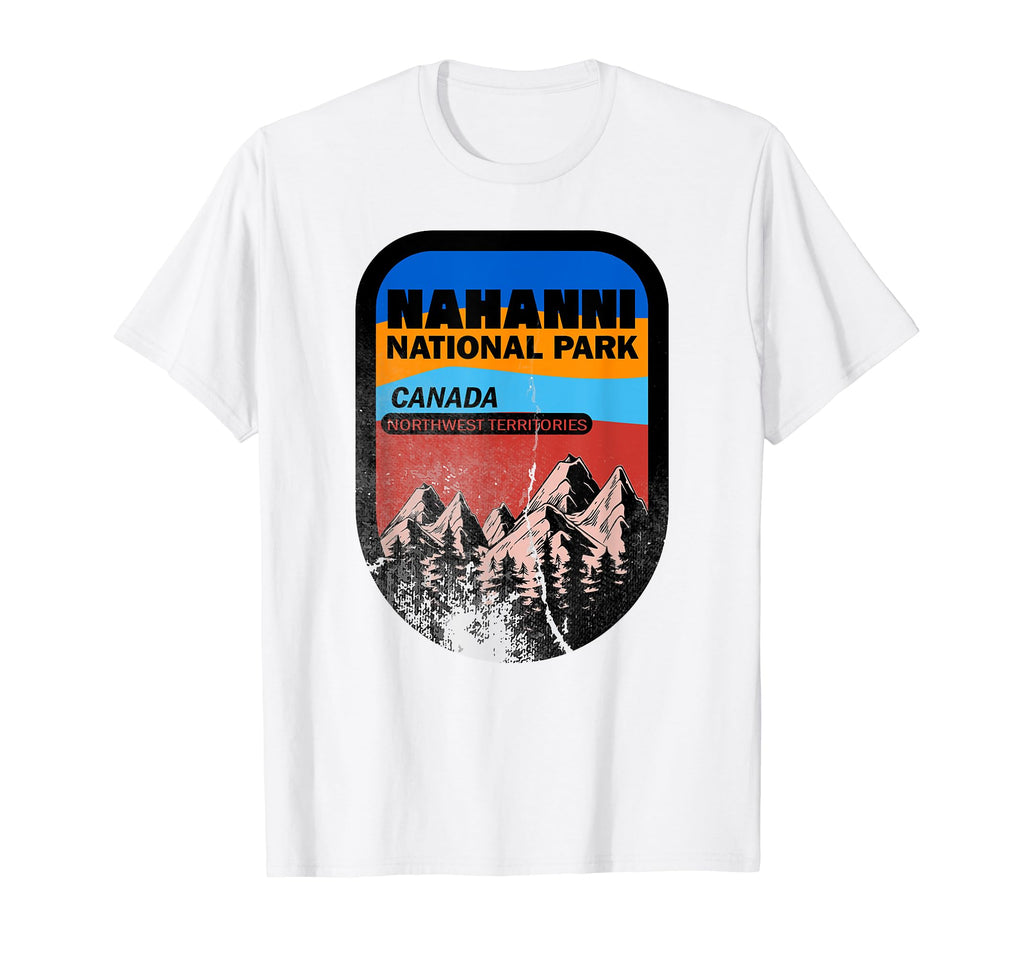 Nahanni National Canada Park Badge T-Shirt - Minimalist Print Men Women - T-Shirt, Sweatshirt, Hoodie