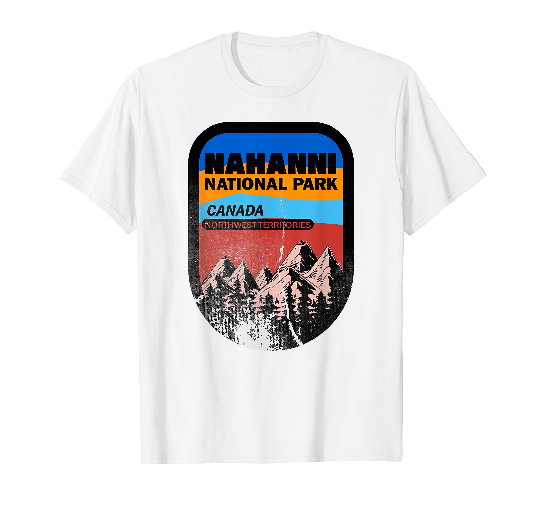 Nahanni National Canada Park Badge T-Shirt - Minimalist Print Men Women - T-Shirt, Sweatshirt, Hoodie