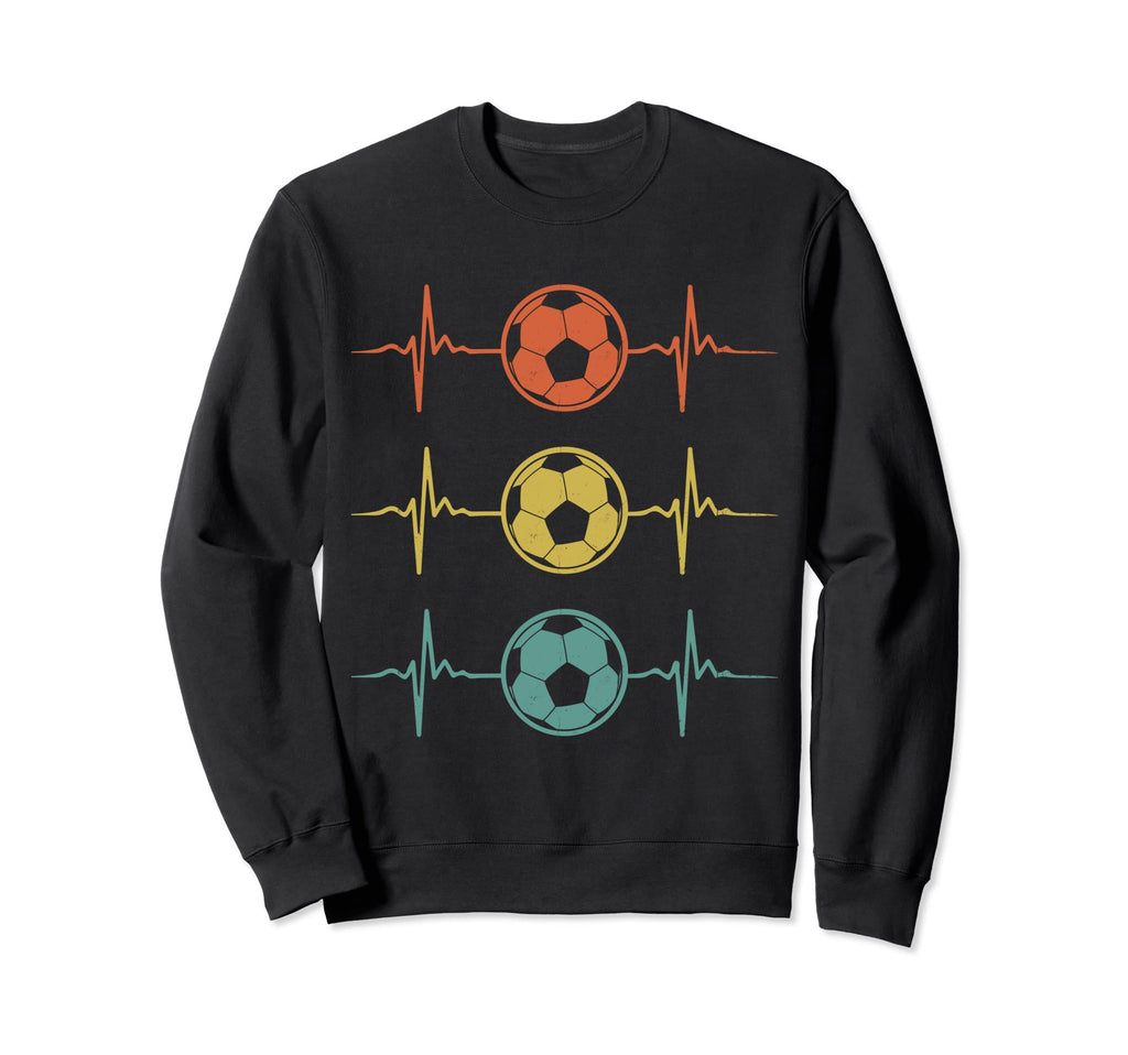 Heart Pulse Soccer Player Sweatshirt - Novelty Apparel Unisex - T-Shirt, Sweatshirt, Hoodie