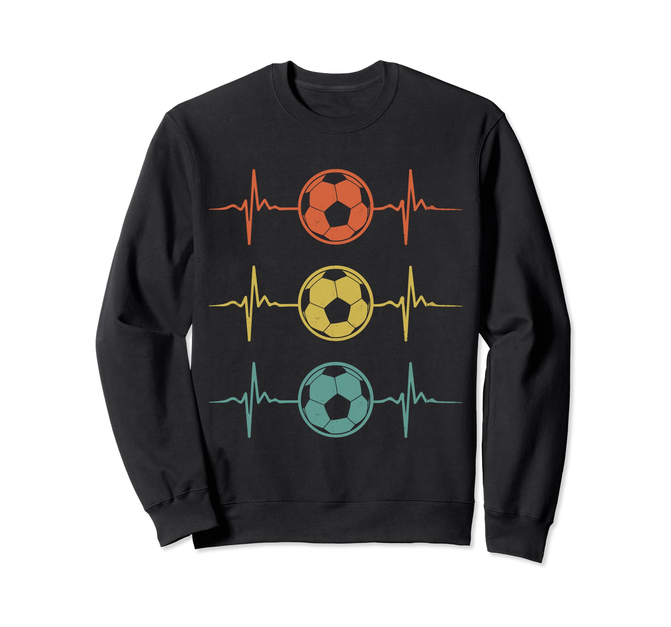 Heart Pulse Soccer Player Sweatshirt - Novelty Apparel Unisex - T-Shirt, Sweatshirt, Hoodie