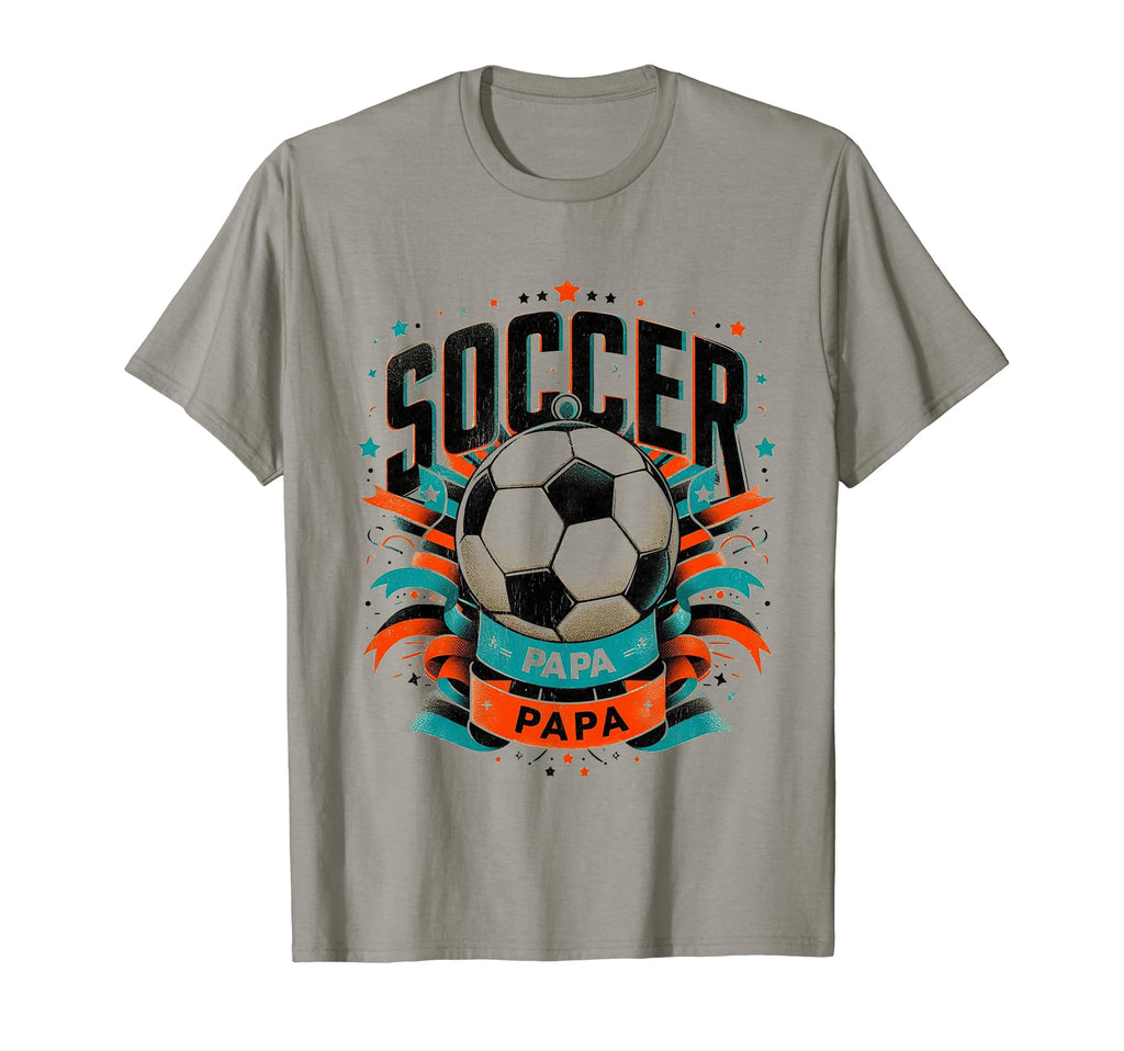 Soccer Papa Family Matching Dad Fathers T-Shirt - Minimalist Print Unisex - T-Shirt, Sweatshirt, Hoodie
