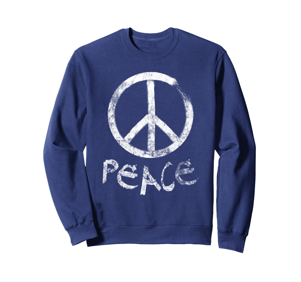 Peace Sign Sweatshirt - Fun Novelty Design for Adults - T-Shirt, Sweatshirt, Hoodie