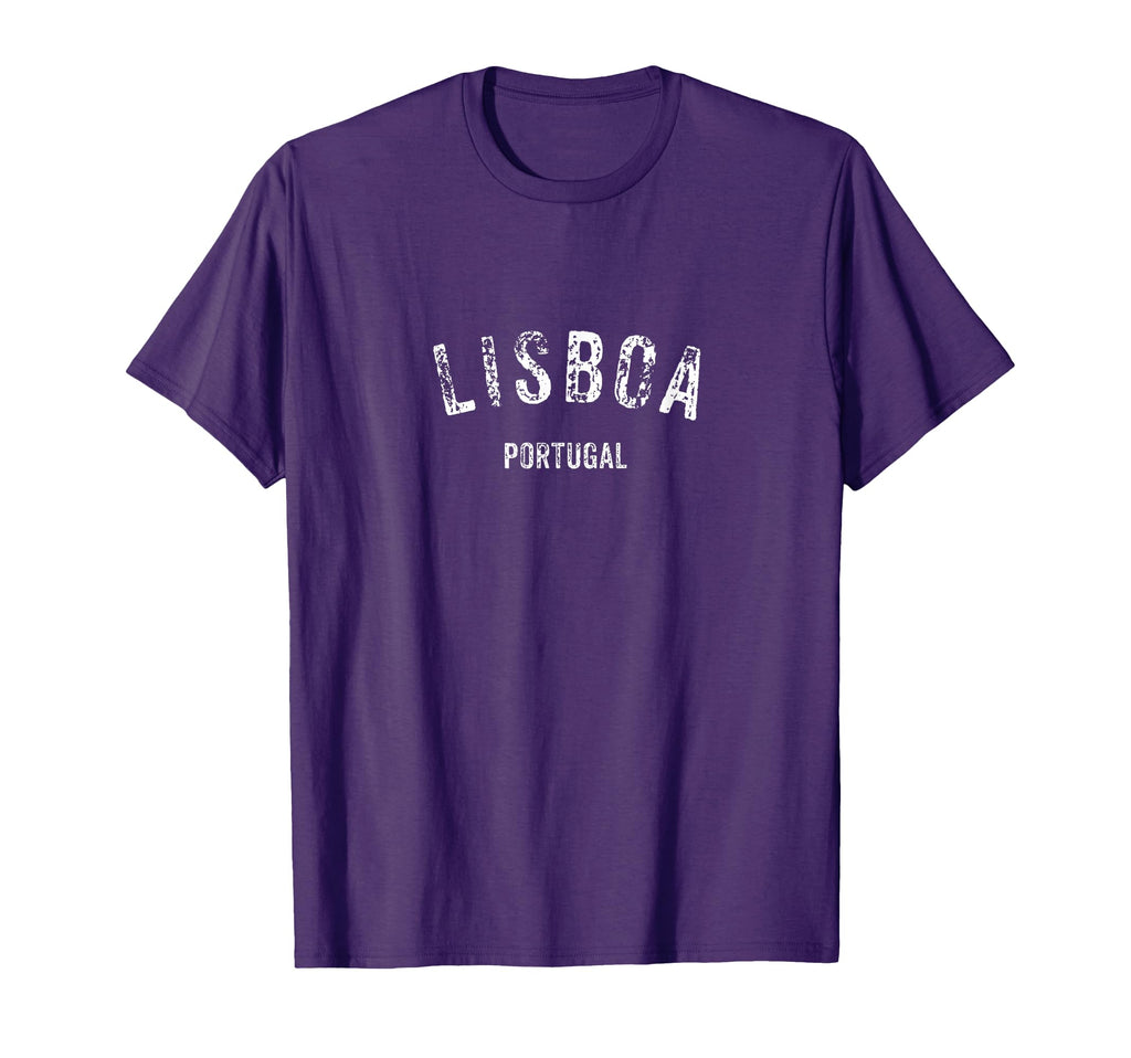 Lisboa Portugal Distressed Lisbon T-Shirt - Fun Novelty Design for Adults - T-Shirt, Sweatshirt, Hoodie