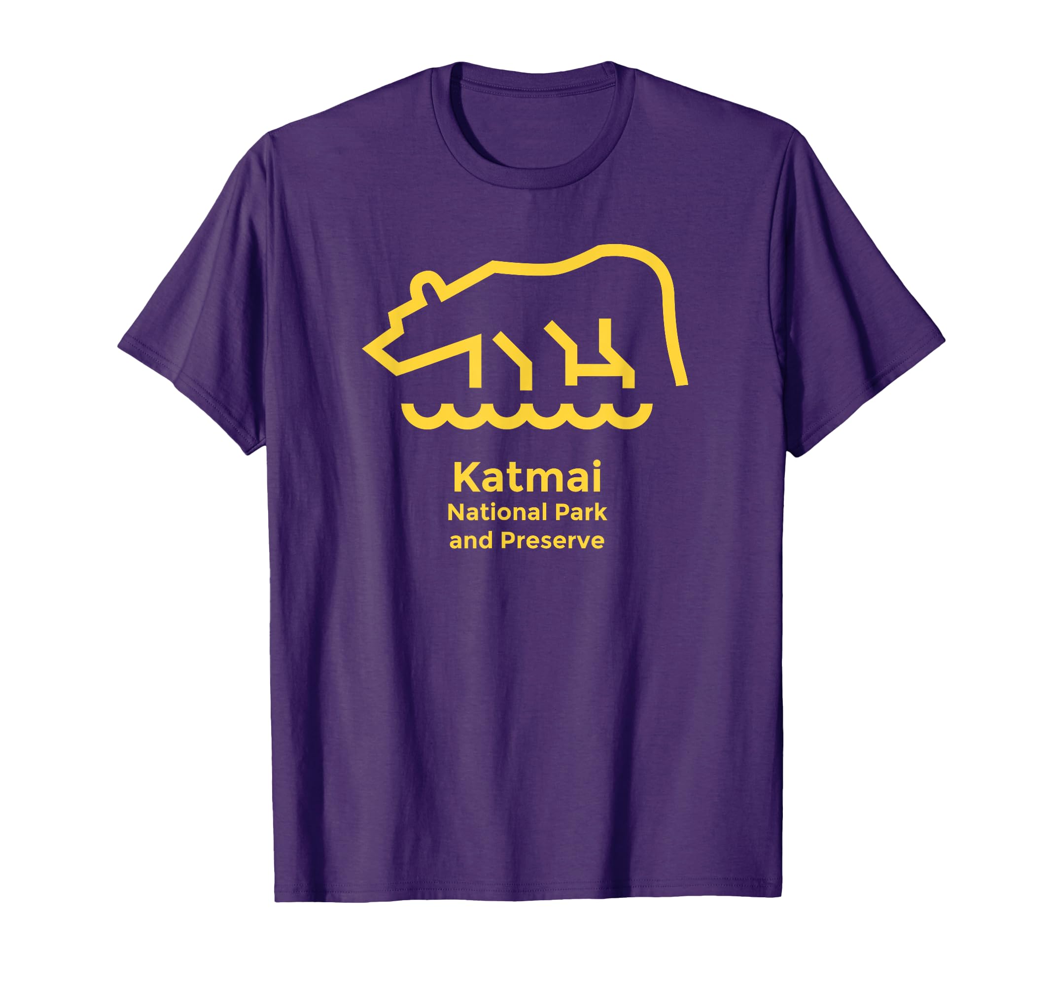 Katmai National Park Alaska Minimalist T-Shirt - Trendy Graphic Men Women - T-Shirt, Sweatshirt, Hoodie