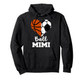 Ball Mimi Funny Soccer Basketball Heart Hoodie - Novelty Apparel for Adults - T-Shirt, Sweatshirt, Hoodie