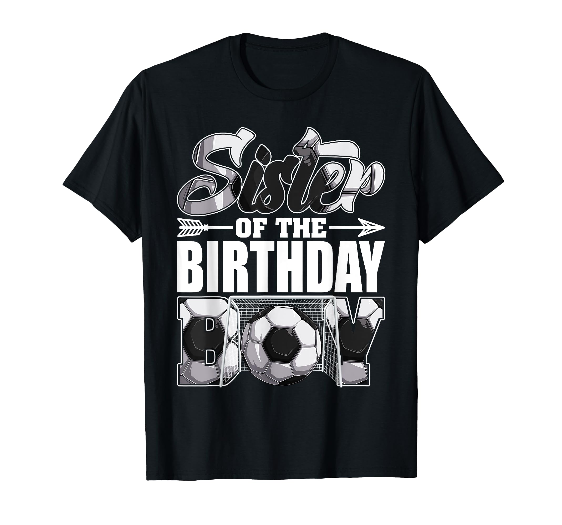 Sister Birthday Soccer Matching Family T-Shirt - Custom Art Print Unisex - T-Shirt, Sweatshirt, Hoodie