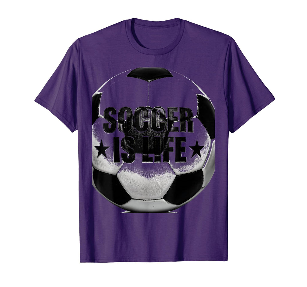 Soccer Is Life Soccer Ball T-Shirt - Unique Graphic Unisex - T-Shirt, Sweatshirt, Hoodie