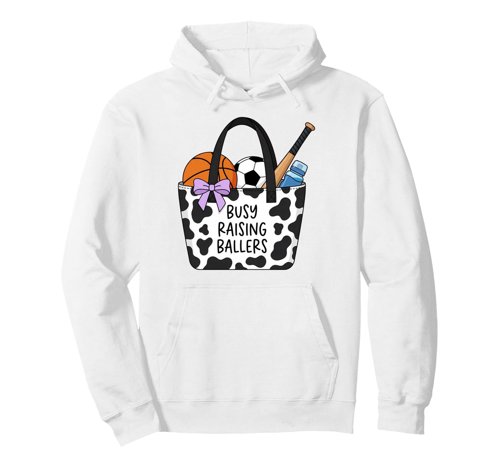 Busy Raising Ballers Cow Tote Bag Hoodie - Streetwear Style Men Women - T-Shirt, Sweatshirt, Hoodie