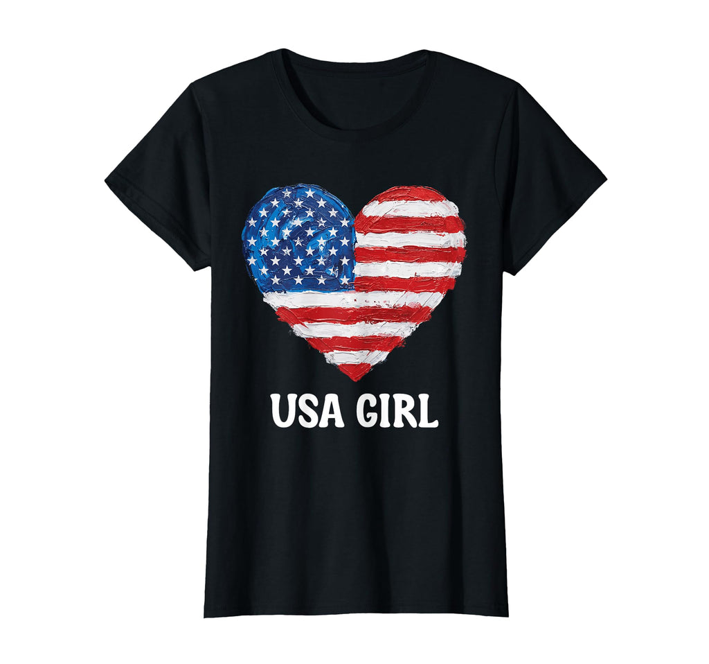 Usa Heart Supporter Flag Soccer T-Shirt - Graphic Print for Adults - T-Shirt, Sweatshirt, Hoodie