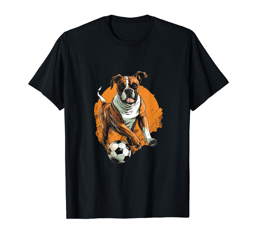 German Boxer Dog Soccer German Boxer T-Shirt - Novelty Apparel Men Women - T-Shirt, Sweatshirt, Hoodie