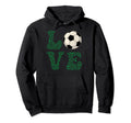 Funny Love Soccer Shamrock Clovers St Hoodie - Novelty Apparel Unisex - T-Shirt, Sweatshirt, Hoodie