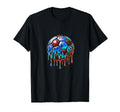 Soccer Ball Dripping Melting 2000S T-Shirt - Minimalist Print for Adults - T-Shirt, Sweatshirt, Hoodie