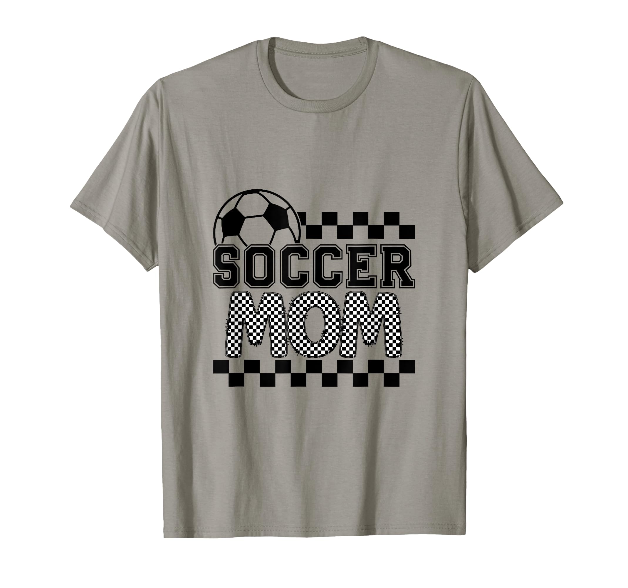 Soccer Mom Checker Checkered T-Shirt - Aesthetic Graphic for Adults - T-Shirt, Sweatshirt, Hoodie
