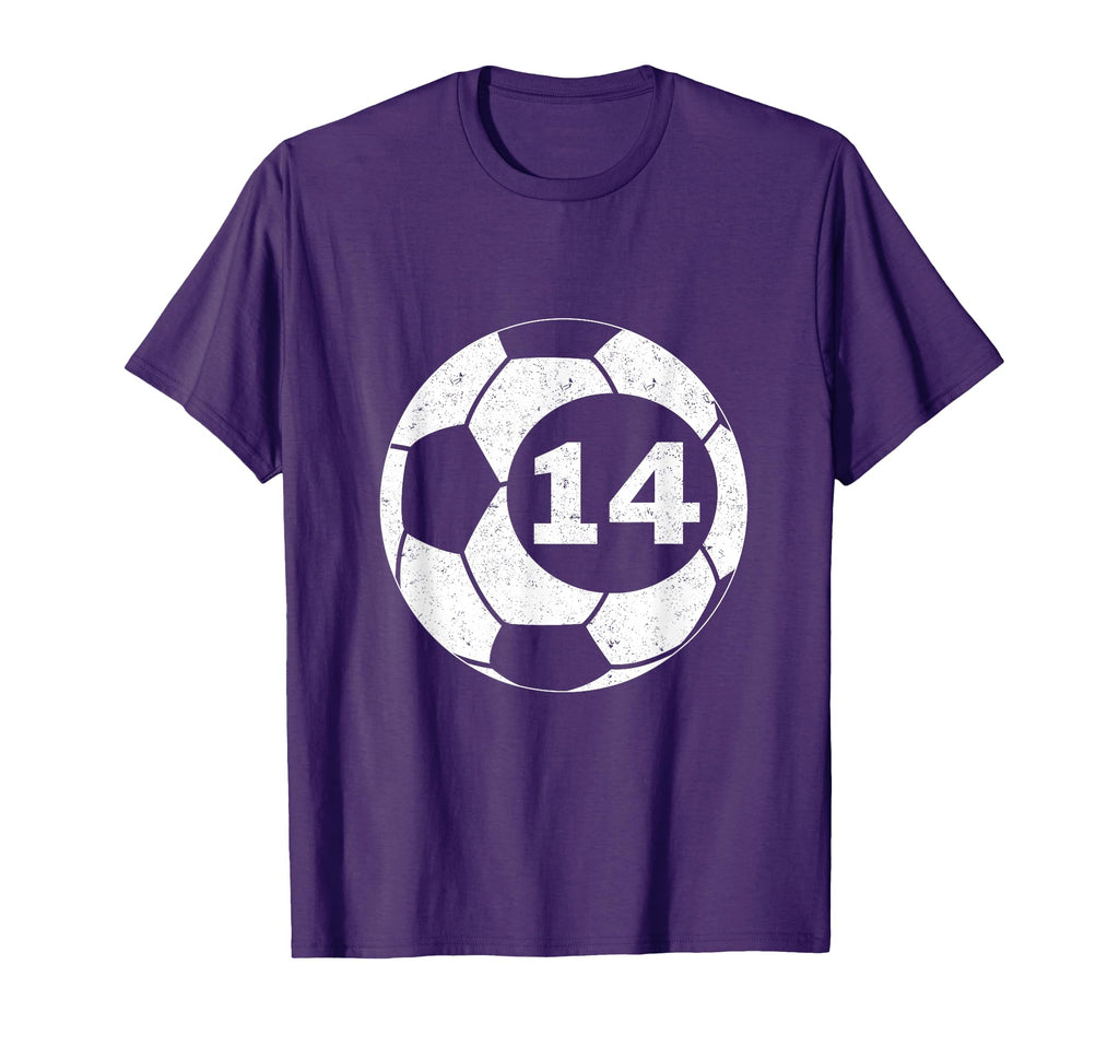 Soccer Player Jersey Number 14 Fourteen T-Shirt - Aesthetic Graphic Unisex - T-Shirt, Sweatshirt, Hoodie