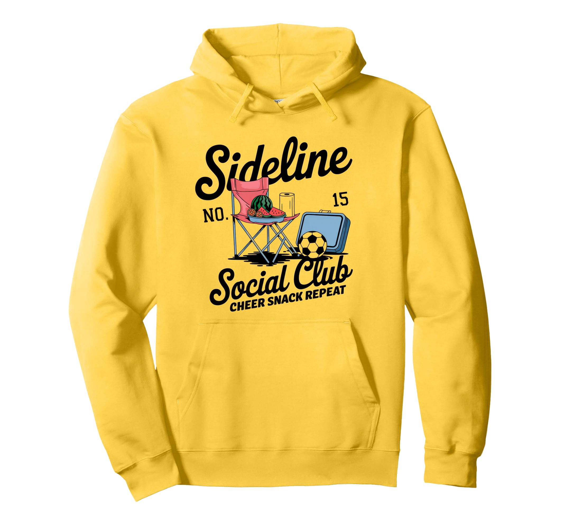 Sideline Social Club Soccer Mom Hoodie - Fun Novelty Design for Adults - T-Shirt, Sweatshirt, Hoodie