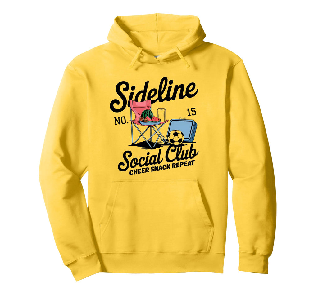 Sideline Social Club Soccer Mom Hoodie - Casual Everyday Wear for Adults - T-Shirt, Sweatshirt, Hoodie