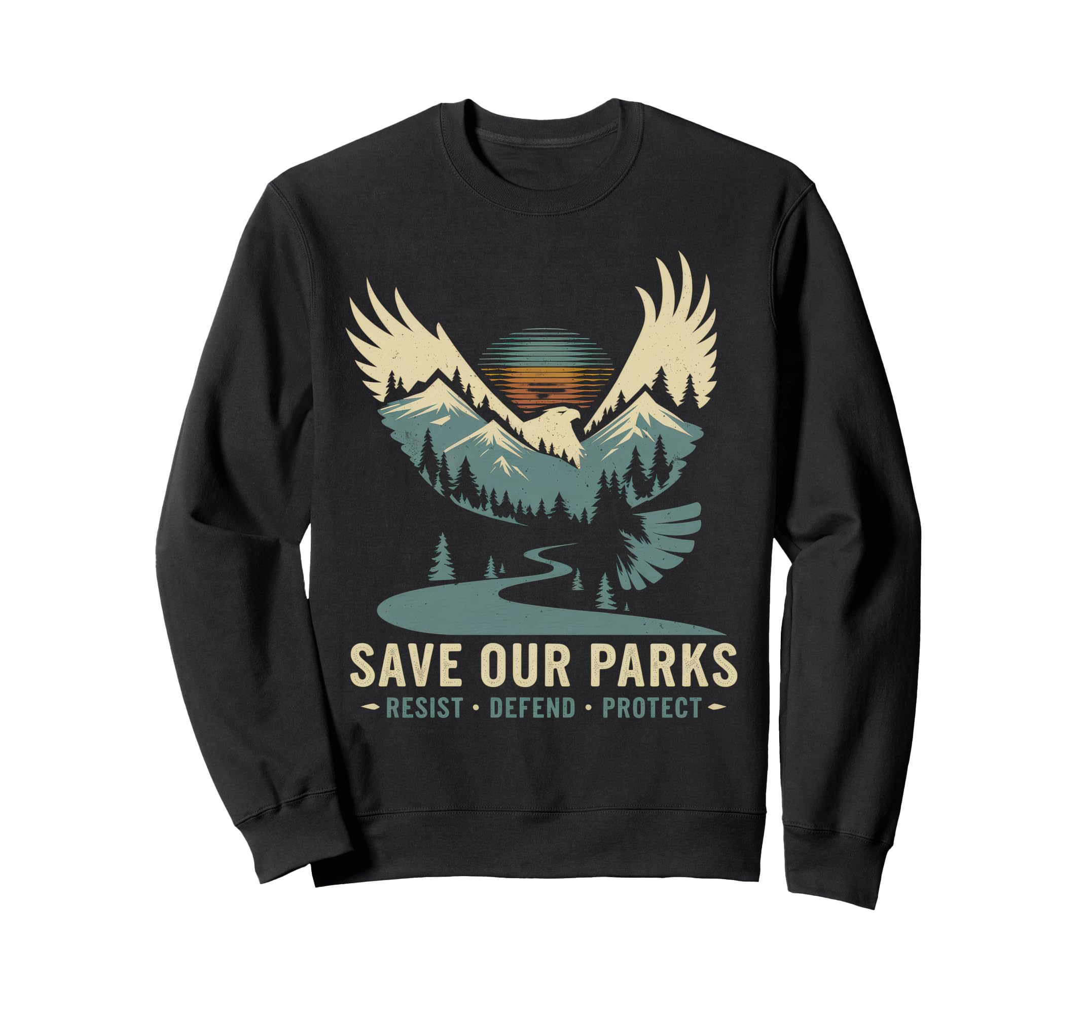 Save Our Parks Protect National Sweatshirt - Minimalist Print Men Women - T-Shirt, Sweatshirt, Hoodie