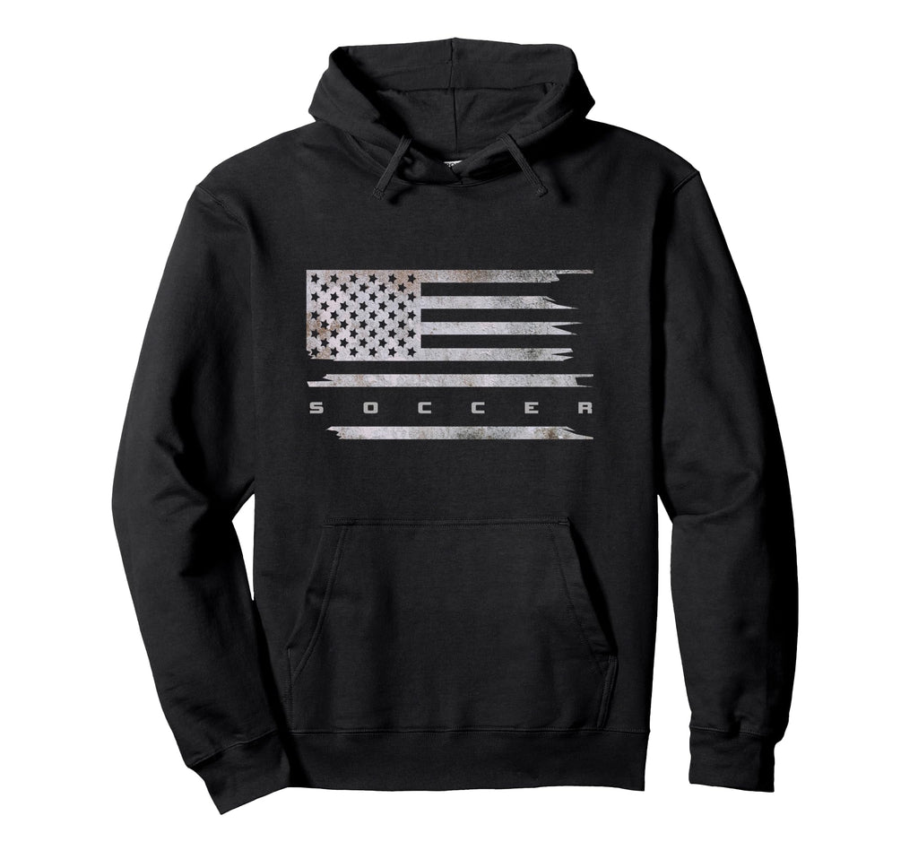 American Flag Soccer Soccer Hoodie - Casual Everyday Wear Unisex - T-Shirt, Sweatshirt, Hoodie