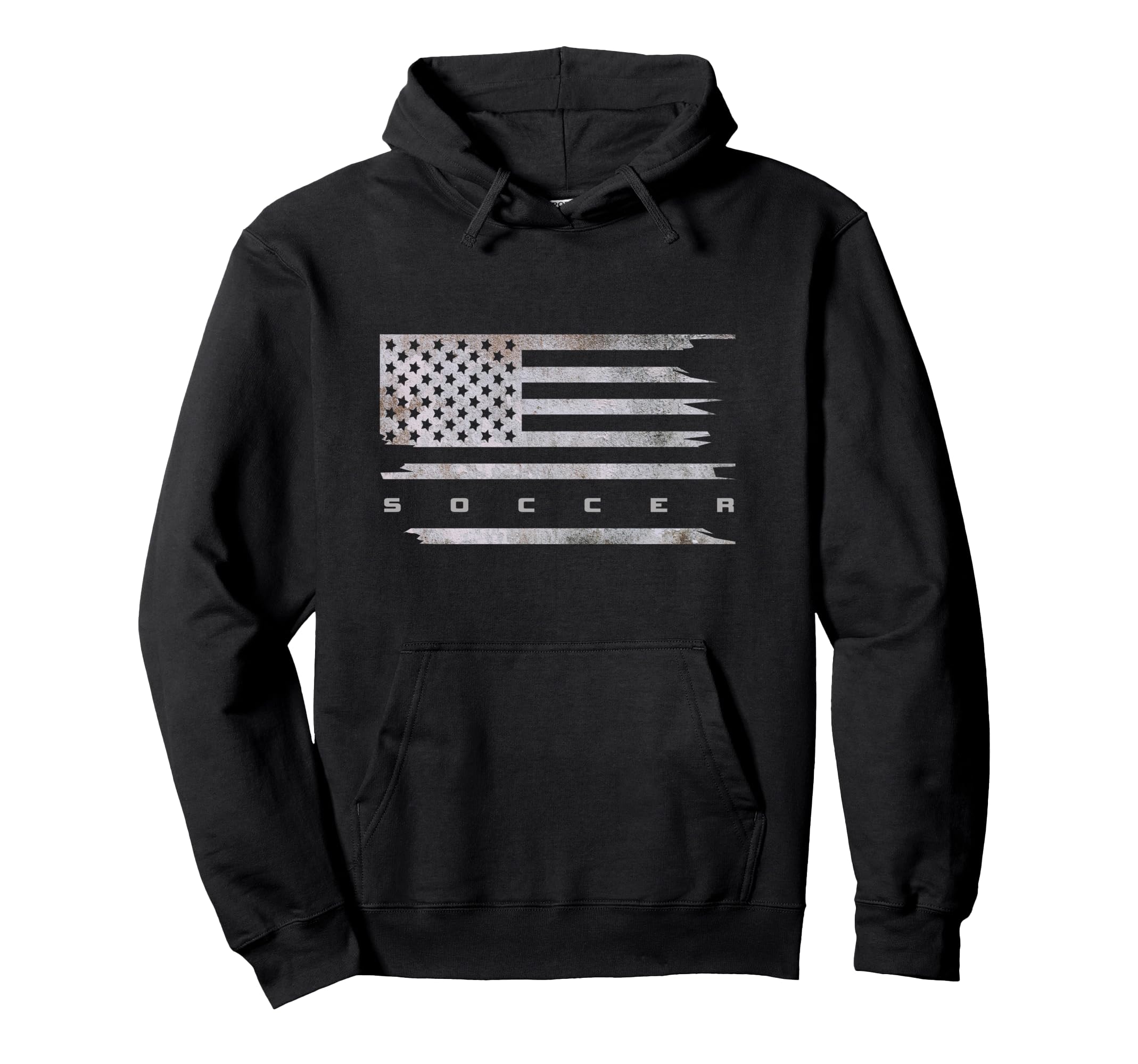 American Flag Soccer Soccer Hoodie - Casual Everyday Wear Unisex - T-Shirt, Sweatshirt, Hoodie