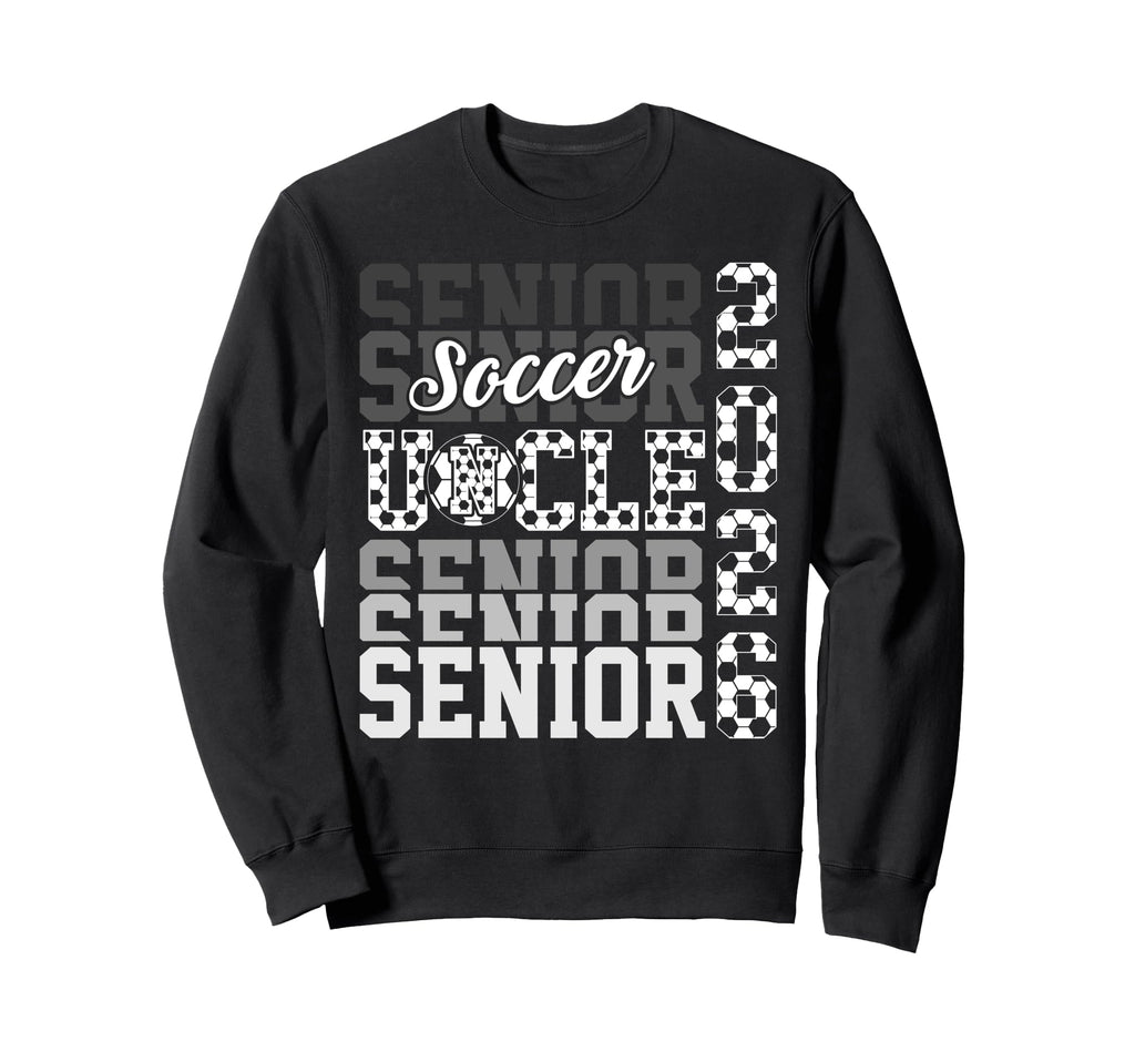 2026 Soccer Senior Uncle Sweatshirt - Minimalist Print Men Women - T-Shirt, Sweatshirt, Hoodie