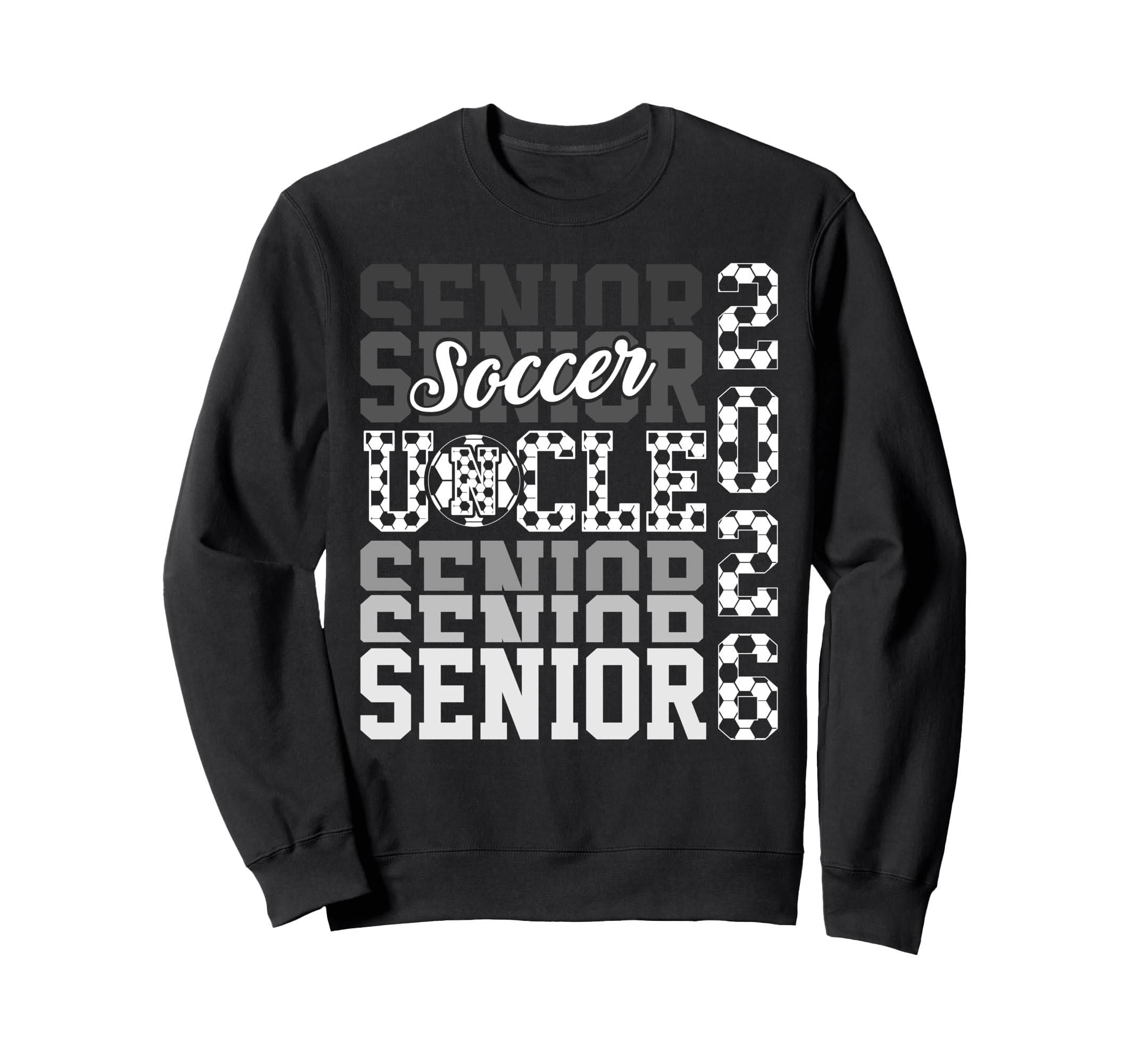 2026 Soccer Senior Uncle Sweatshirt - Minimalist Print Men Women - T-Shirt, Sweatshirt, Hoodie