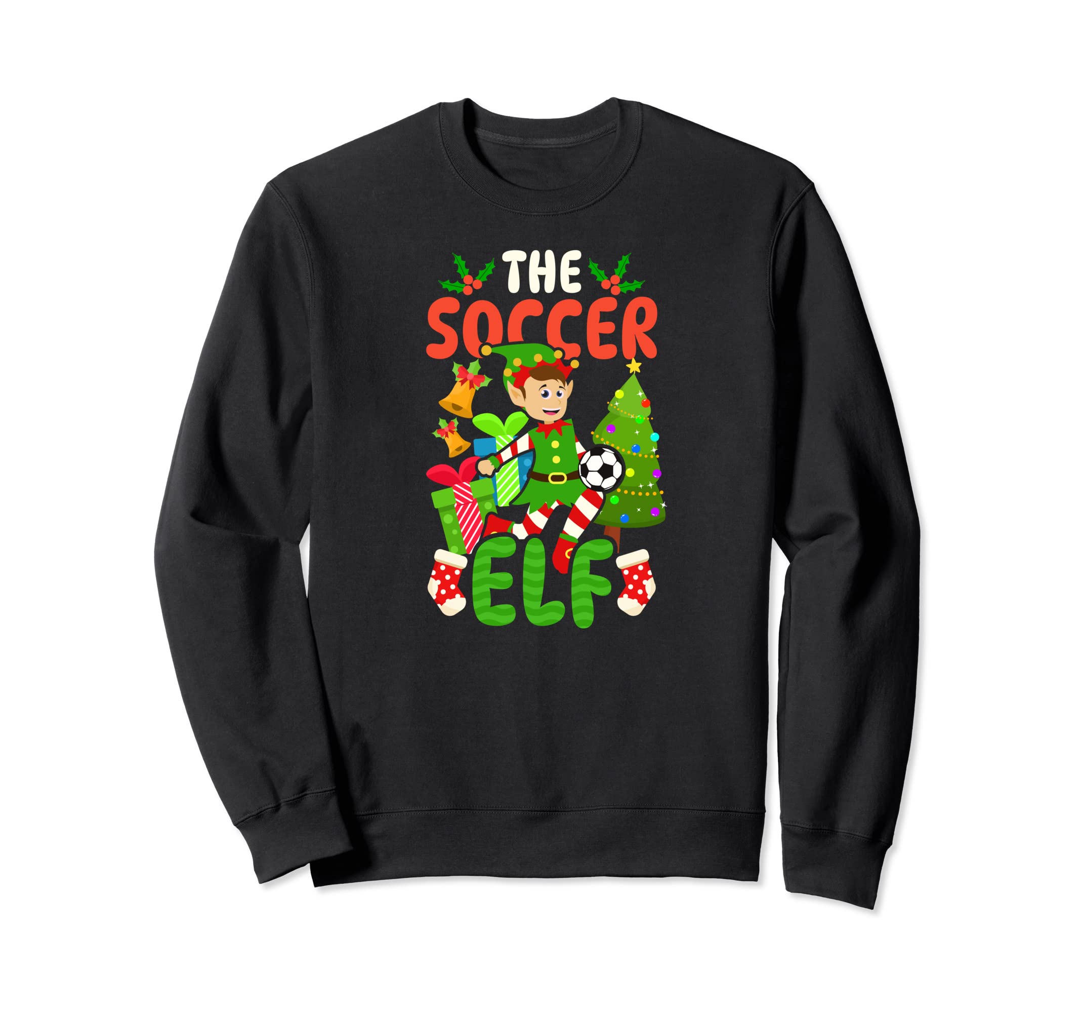 Soccer Elf Soccer Sweatshirt - Unique Graphic for Adults - T-Shirt, Sweatshirt, Hoodie