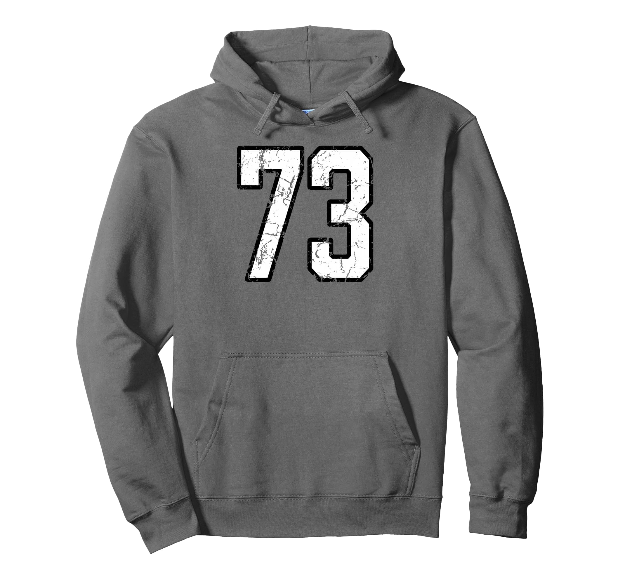 White And Black Sports Number 73 Hoodie - Streetwear Style Men Women - T-Shirt, Sweatshirt, Hoodie