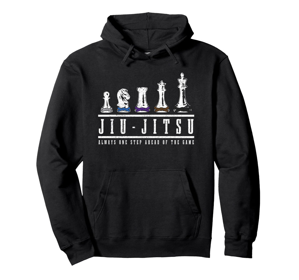 Jiu Jitsu Chess Black Belt Mma Mixed Hoodie - Graphic Print Men Women - T-Shirt, Sweatshirt, Hoodie
