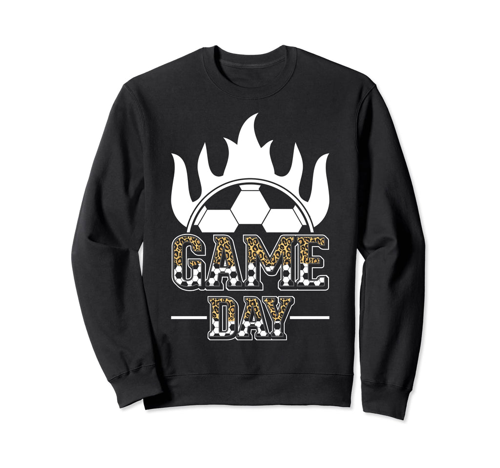 Soccer Mom Leopard Soccer Mother Sweatshirt - Custom Art Print for Adults - T-Shirt, Sweatshirt, Hoodie