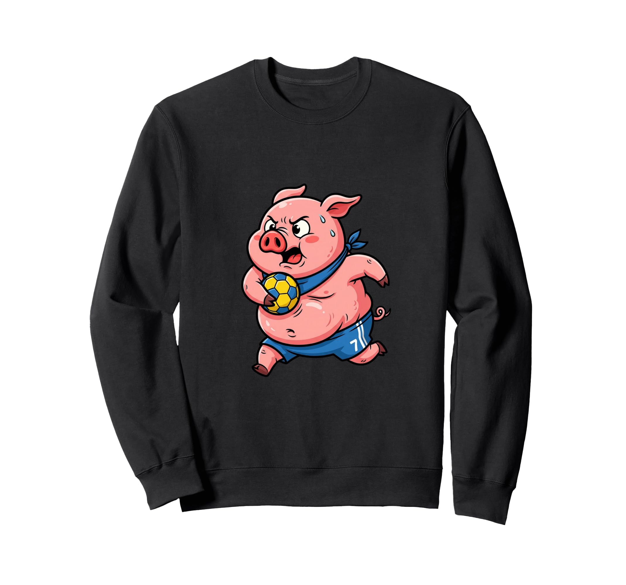 Funny Pig Playing Soccer Sports Sweatshirt - Minimalist Print Unisex - T-Shirt, Sweatshirt, Hoodie