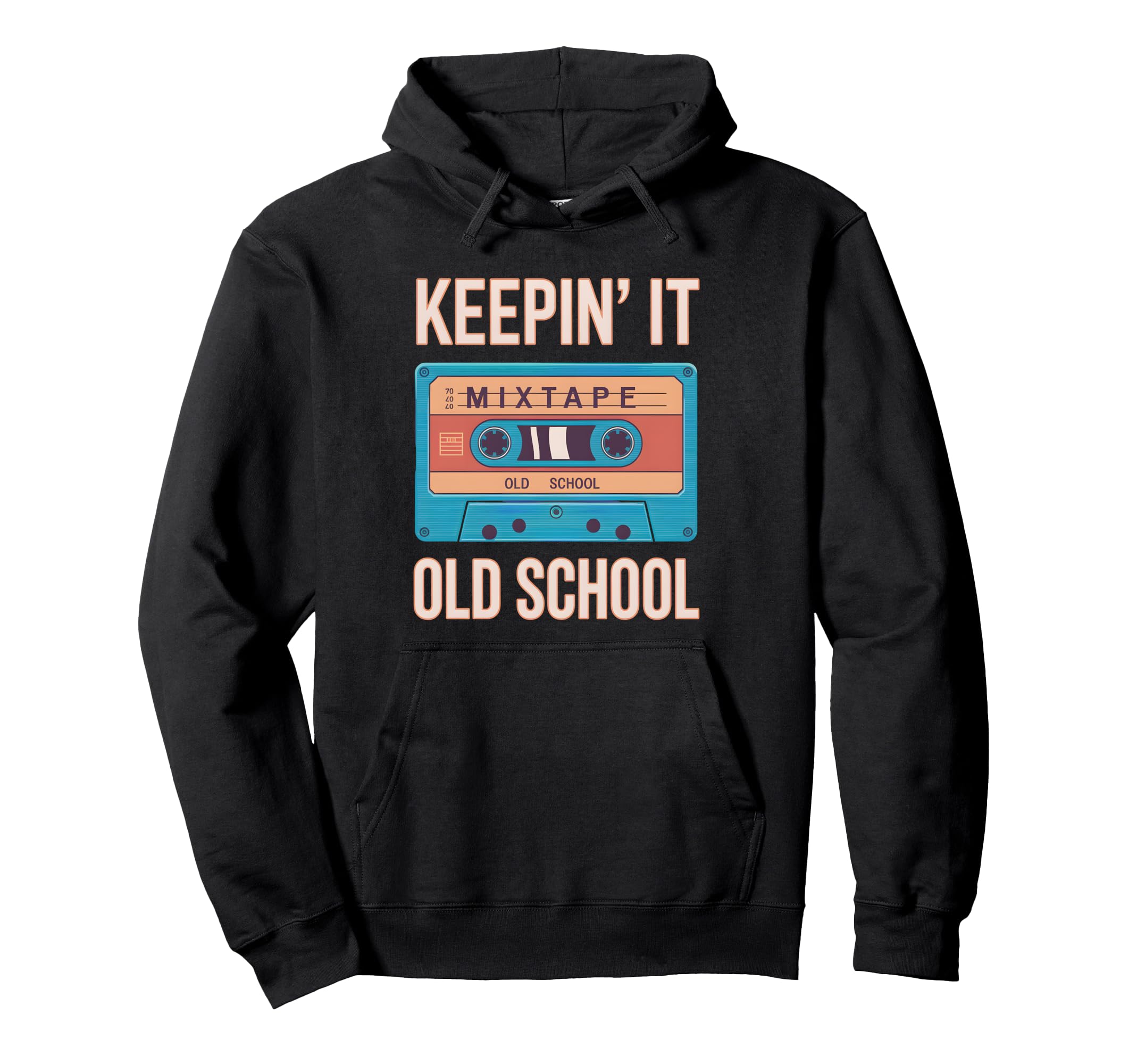 Old School Hip Hop 80S 90S Cassette Tape Hoodie - Aesthetic Graphic Unisex - T-Shirt, Sweatshirt, Hoodie