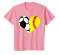 Soccer Softball Heart Funny Soccer T-Shirt - Trendy Graphic Unisex - T-Shirt, Sweatshirt, Hoodie
