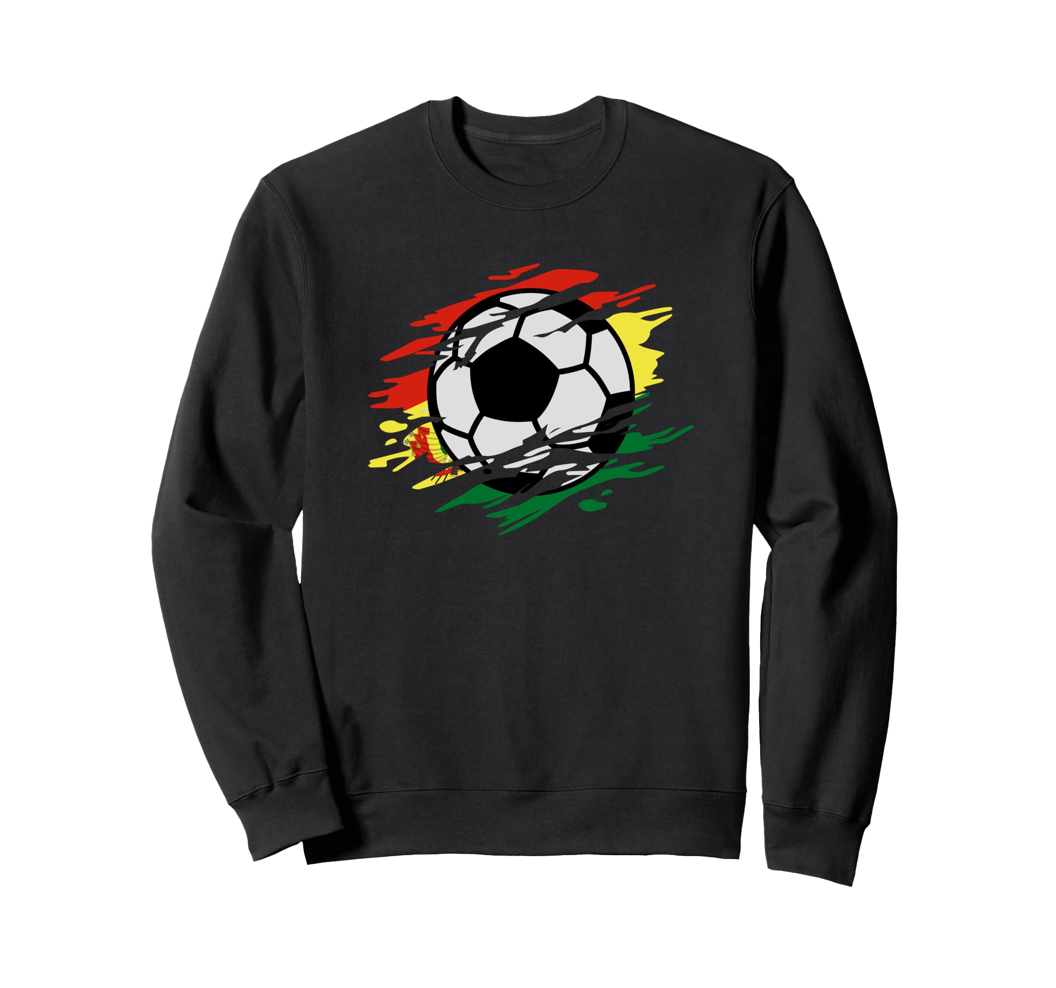 Bolivia Football And Bolivia Flag Sweatshirt - Novelty Apparel Unisex - T-Shirt, Sweatshirt, Hoodie