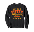 Little Sister Biggest Futsal Fan Sweatshirt - Aesthetic Graphic Men Women - T-Shirt, Sweatshirt, Hoodie