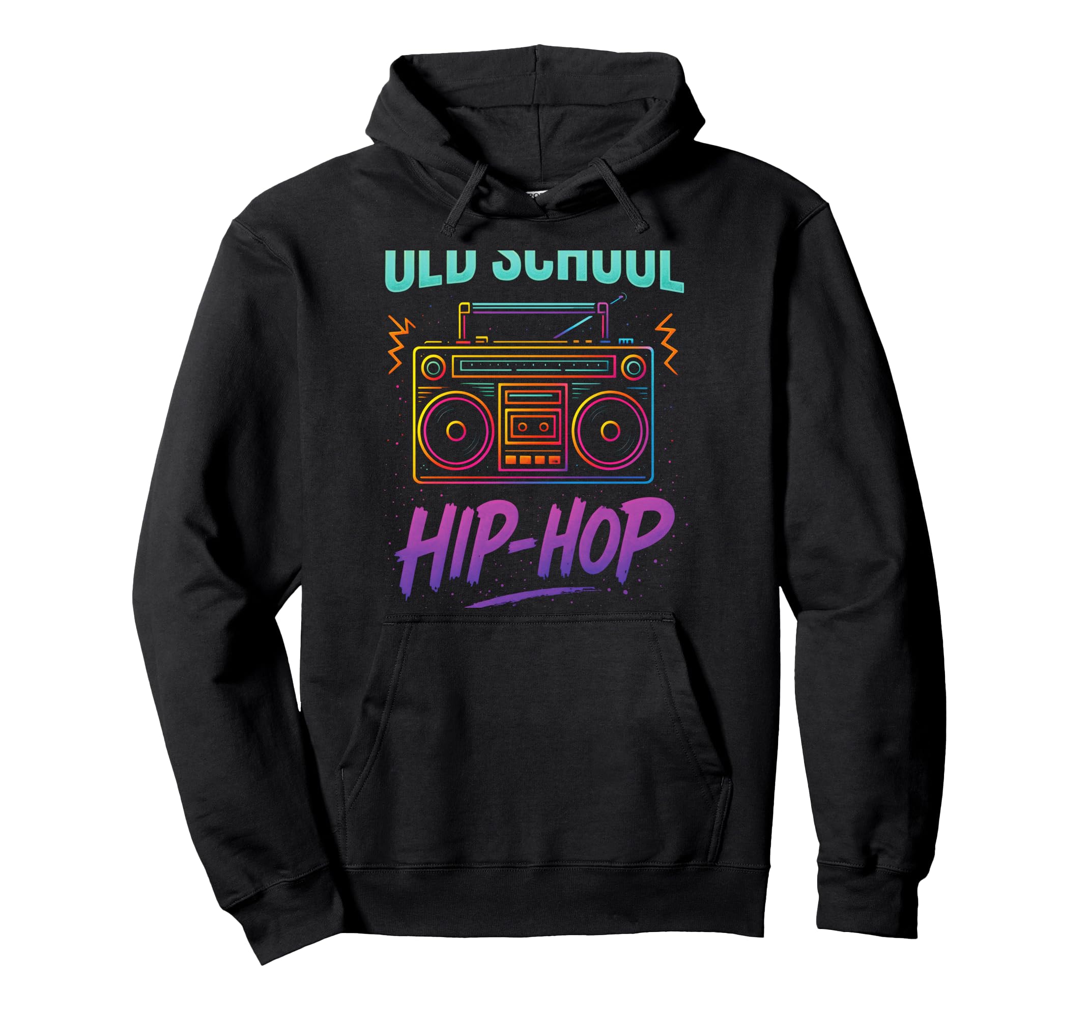 Old School Hip Hop Graffiti Hoodie - Fun Novelty Design for Adults - T-Shirt, Sweatshirt, Hoodie