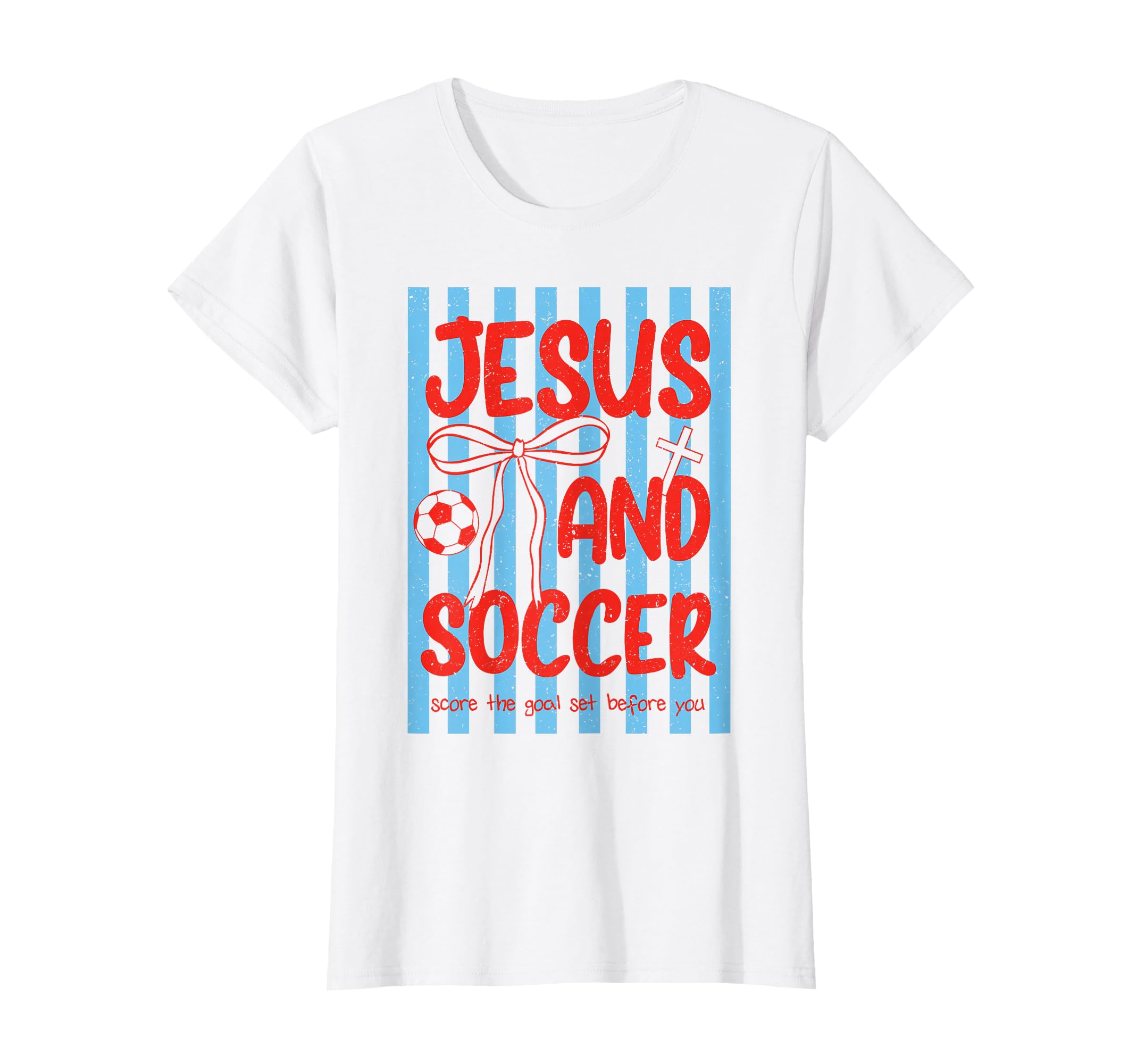 Jesus And Soccer Faith Christian T-Shirt - Custom Art Print Men Women - T-Shirt, Sweatshirt, Hoodie