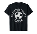 Tishomingo County Soccer Distressed 90S T-Shirt - Novelty Apparel Unisex - T-Shirt, Sweatshirt, Hoodie