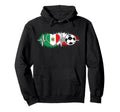 Mexico Soccer Heartbeat Mexican Flag Hoodie - Aesthetic Graphic Men Women - T-Shirt, Sweatshirt, Hoodie