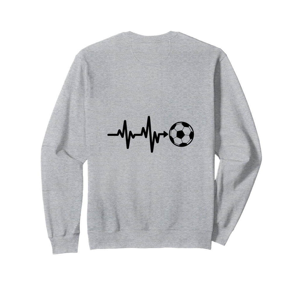 Soccer Heartbeat Football Pulse Sweatshirt - Novelty Apparel for Adults - T-Shirt, Sweatshirt, Hoodie