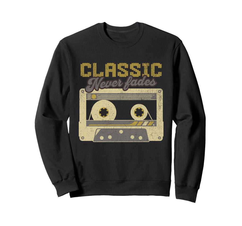80S 90S Party Nostalgia Cassette Sweatshirt - Fun Novelty Design Men Women - T-Shirt, Sweatshirt, Hoodie
