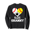 Ball Granny Heart Funny Baseball Sweatshirt - Fun Novelty Design Unisex - T-Shirt, Sweatshirt, Hoodie