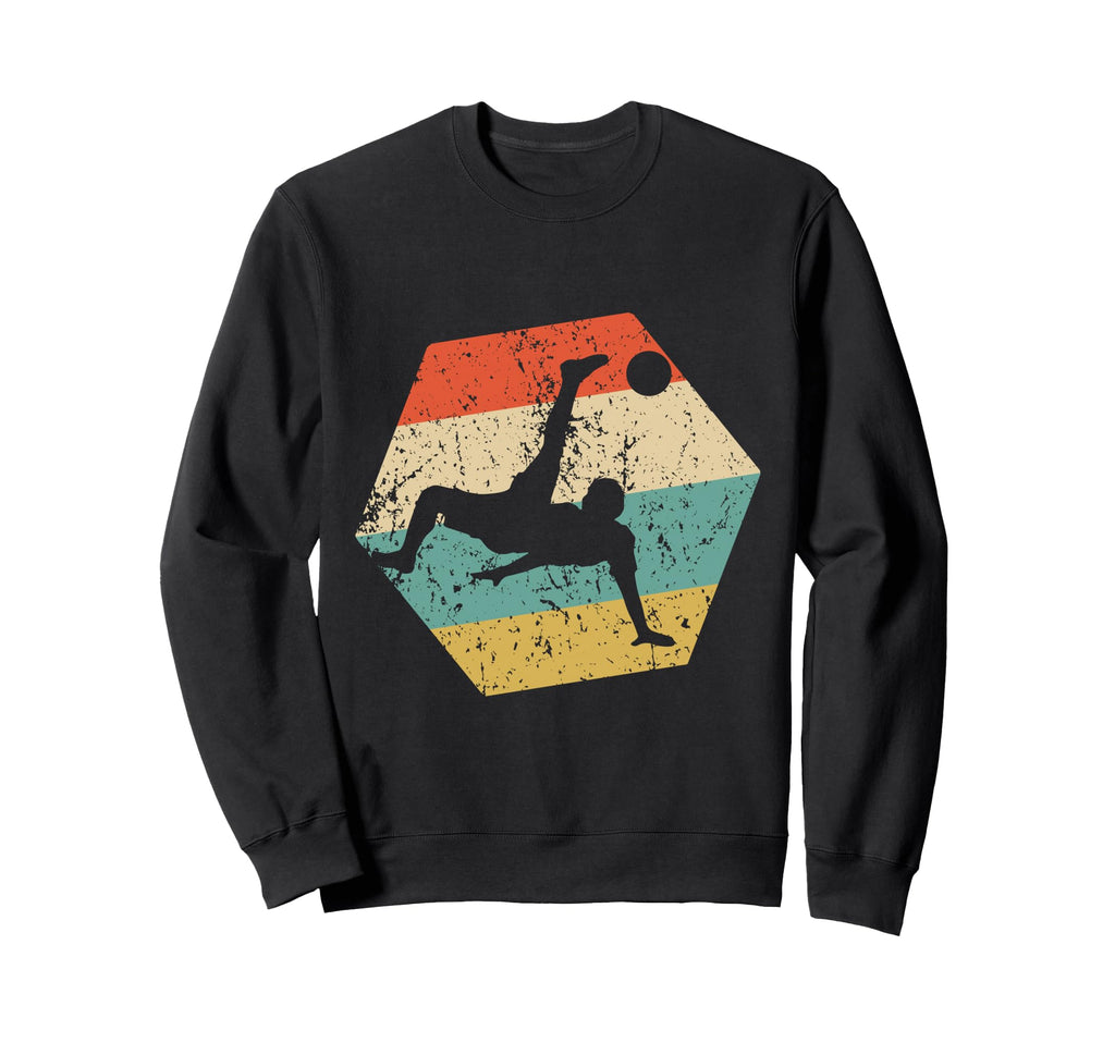 Soccer Distressed Hexagon Soccer Kick Sweatshirt - Graphic Print Unisex - T-Shirt, Sweatshirt, Hoodie