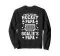 Im Hockey Goalie Papa Ice Sweatshirt - Fun Novelty Design for Adults - T-Shirt, Sweatshirt, Hoodie