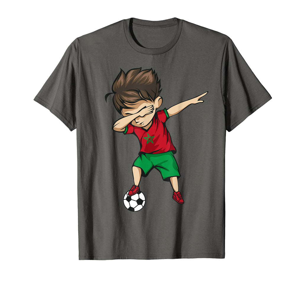 Dabbing Soccer Morocco Jersey T-Shirt - Streetwear Style Men Women - T-Shirt, Sweatshirt, Hoodie