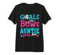 Goals Or Bows Auntie Loves You Soccer T-Shirt - Unique Graphic Men Women - T-Shirt, Sweatshirt, Hoodie