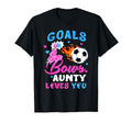 Gender Reveal Goals Or Bows Aunty T-Shirt - Custom Art Print for Adults - T-Shirt, Sweatshirt, Hoodie